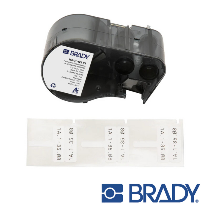 BRADY M511 Wire and Cable Flag Polypropylene Labels