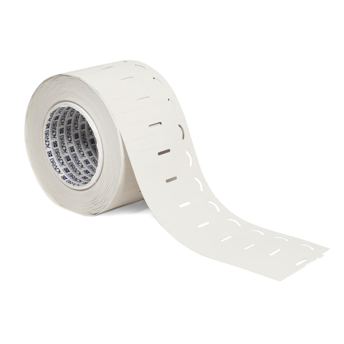 BRADY Indoor Outdoor 76 mm Core Polyolefin Hypertag | White | Selector