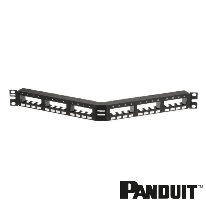 PANDUIT Mini-Com® Unshielded Angled Flush Mount Modular Patch Panel | Selector