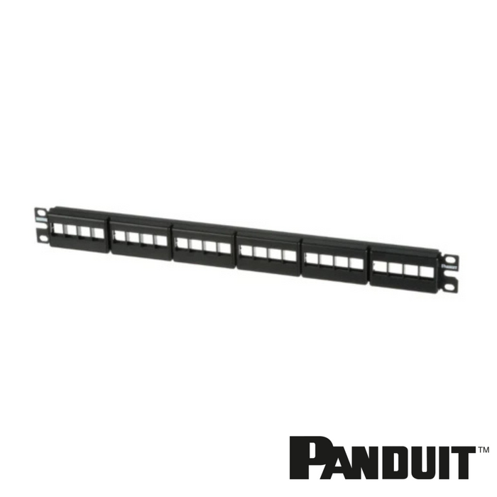 PANDUIT NetKey 24-Port Modular Patch Panel | 1 RU