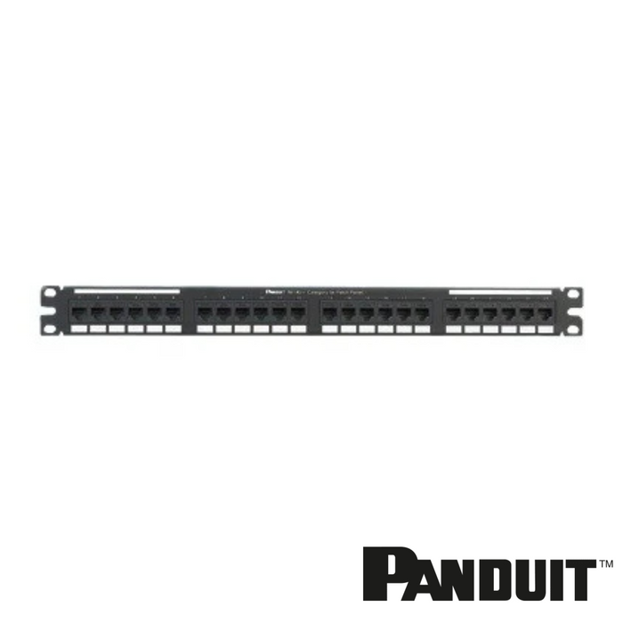 PANDUIT NetKey Cat5e 24-Port Punchdown Patch Panel | 1RU