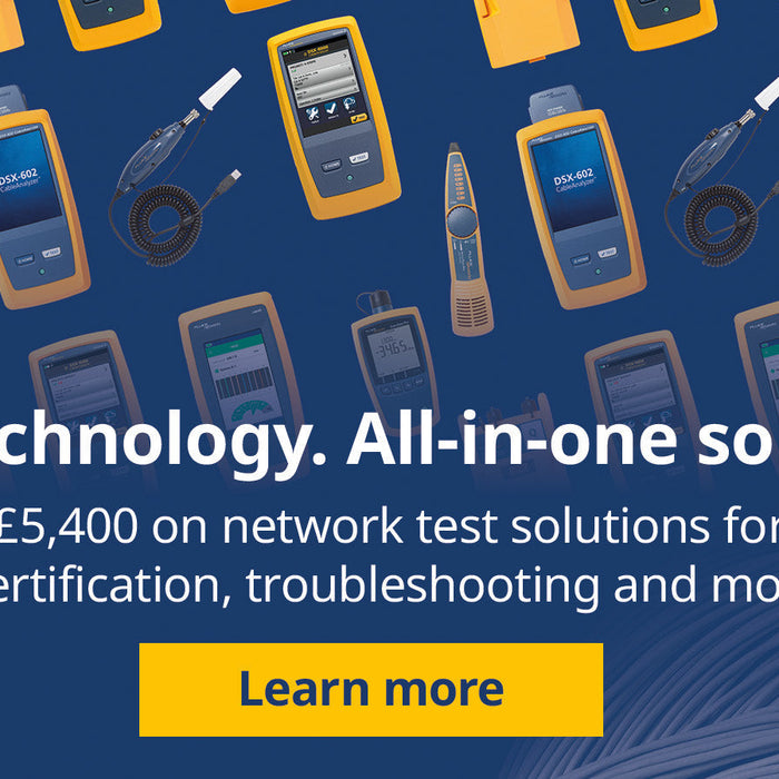 Fluke Networks: New technology, All-in-one solutions.