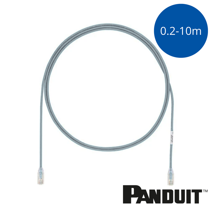 PANDUIT Cat6 28AWG Small Diameter Patch Cord | UTP | Grey | Selector