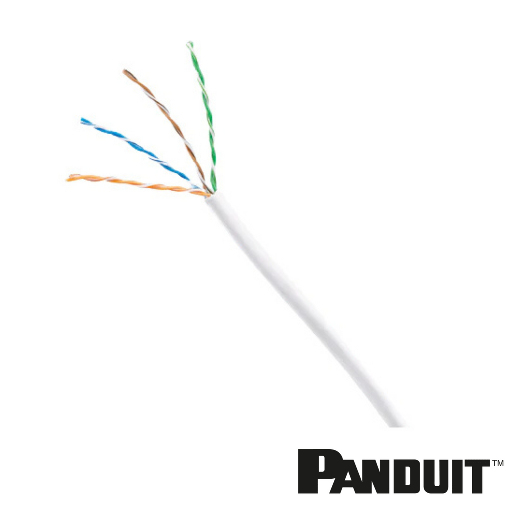 PANDUIT Cat6 U/UTP 23 Awg Cable | Unshielded | CCA | 305m | White