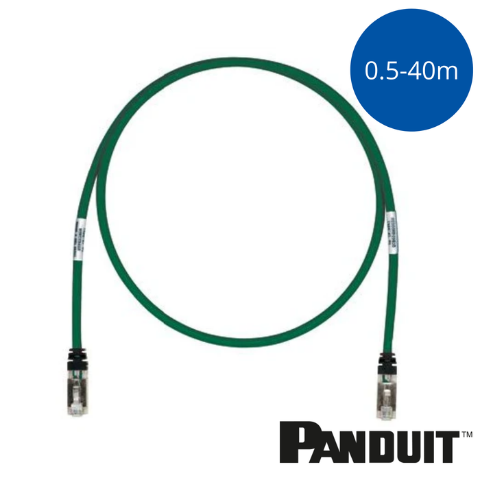 PANDUIT TX6A™ Cat6A 10Gig Patch Cord | Shielded | Green | Selector
