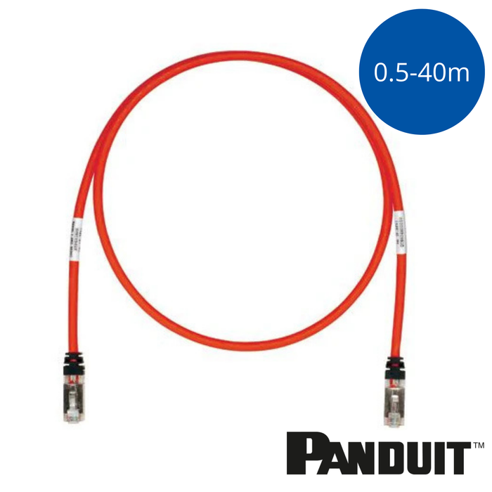 PANDUIT TX6A™ Cat6A 10Gig Patch Cord | Shielded | Red | Selector
