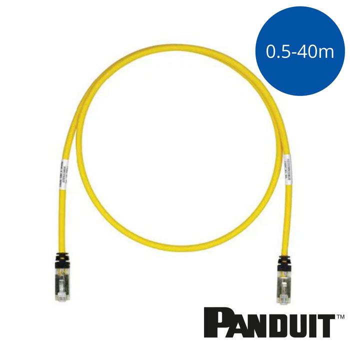 PANDUIT TX6A™ Cat6A 10Gig Patch Cord | Shielded | Yellow | Selector