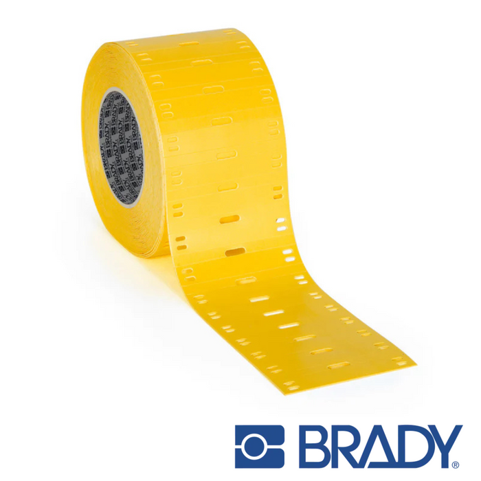BRADY i7500 Indoor Outdoor 76 mm Core Polyolefin Cable Tags | Yellow | Selector