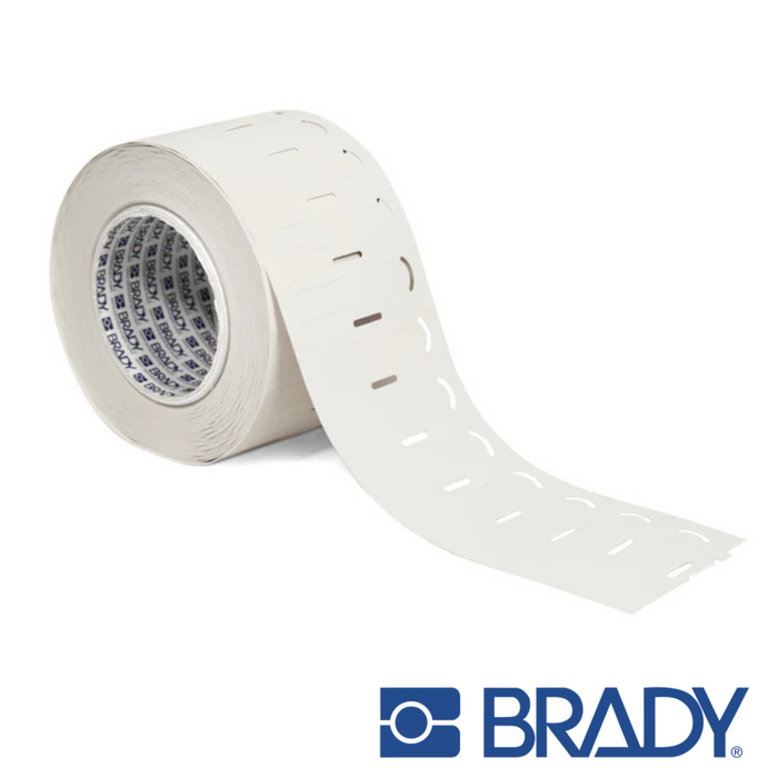 BRADY Indoor Outdoor 76 mm Core Polyolefin Hypertag | White | Selector