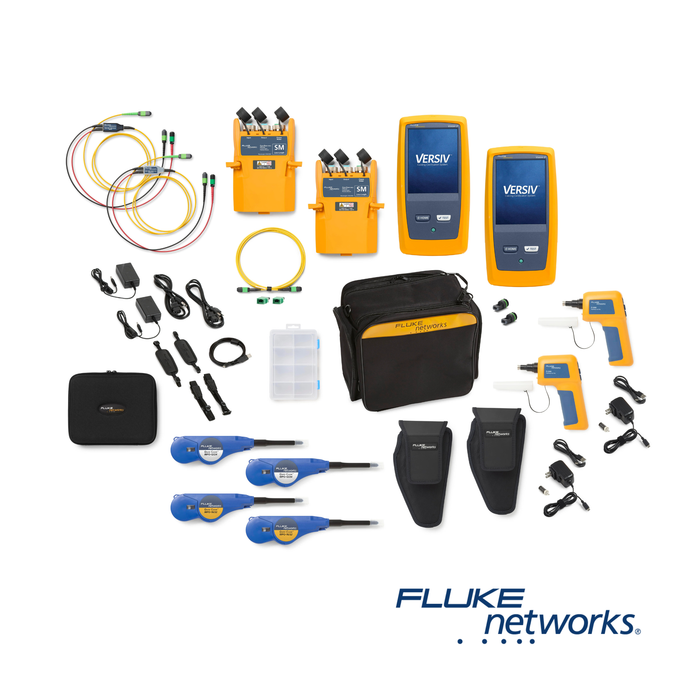 CertiFiber Max Single-mode OLTS Test Set with two Versiv mains, inspection cameras
