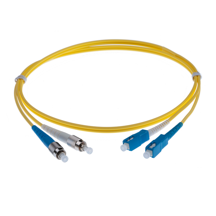 NENCO OS2 FC Fibre Optic Patch Lead | Yellow | Selector
