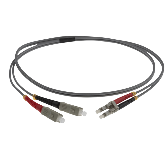 NENCO OM1 LC Fibre Optic Patch Lead | Grey | Selector