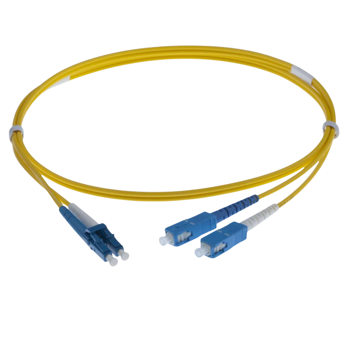 NENCO OS2 FC Fibre Optic Patch Lead | Yellow | Selector