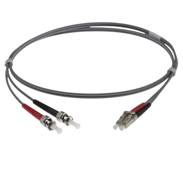 NENCO OM1 LC Fibre Optic Patch Lead | Grey | Selector