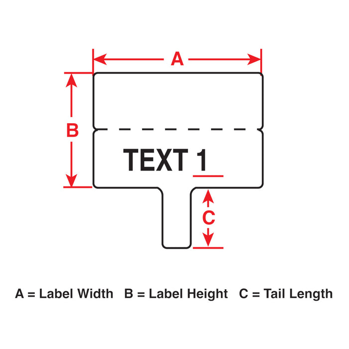 BRADY M511 Wire and Cable Flag Polypropylene Labels
