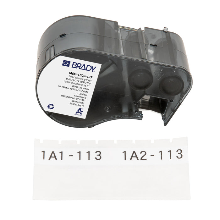 BRADY M511 Self-Laminating Vinyl Wire and Cable Labels | Selector