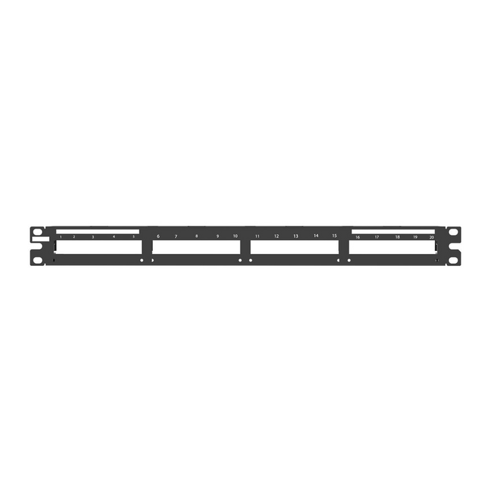 PANDUIT QuickNet™ Shielded Patch Panel | Black | 1RU | Selector