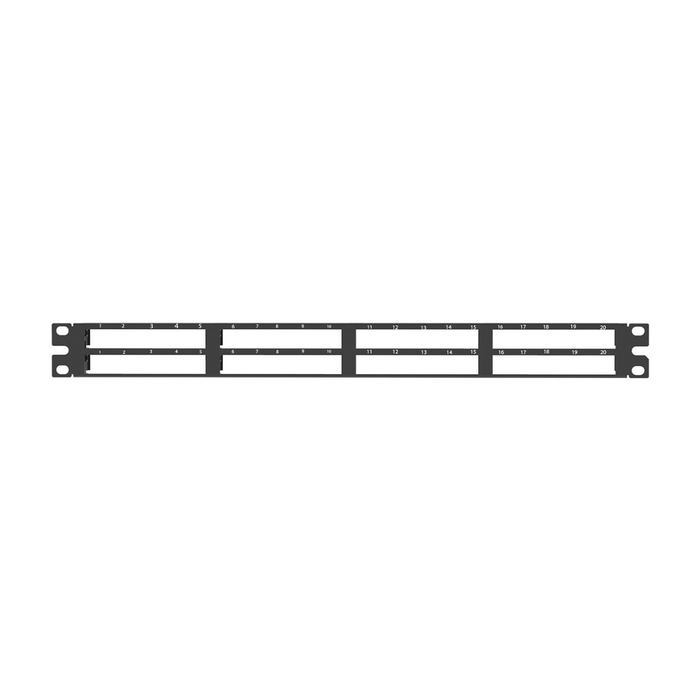PANDUIT QuickNet™ Shielded Patch Panel | Black | 1RU | Selector