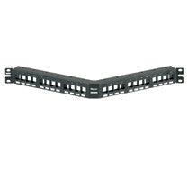 Panduit NetKey 24-port Flush Mount Angled Modular Patch Panel, 1 RU