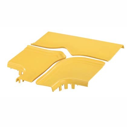 Panduit Optional Split Cover for the Horizontal Tee With 6X4 Exit Yellow