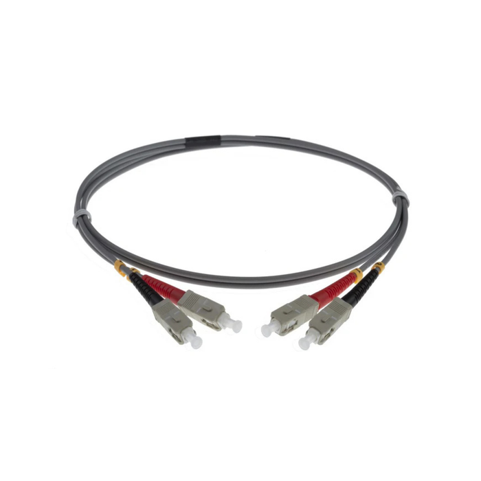 NENCO OM1 LC Fibre Optic Patch Lead | Grey | Selector