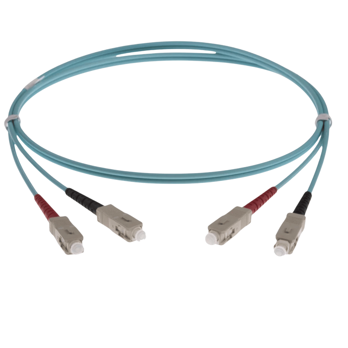 NENCO OM3 Fibre Optic Patch Lead | Selector | Aqua