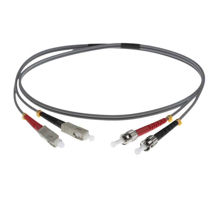 NENCO OM1 LC Fibre Optic Patch Lead | Grey | Selector