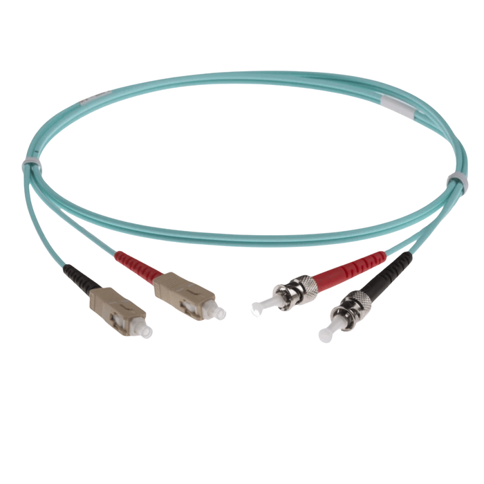 NENCO OM3 Fibre Optic Patch Lead | Selector | Aqua