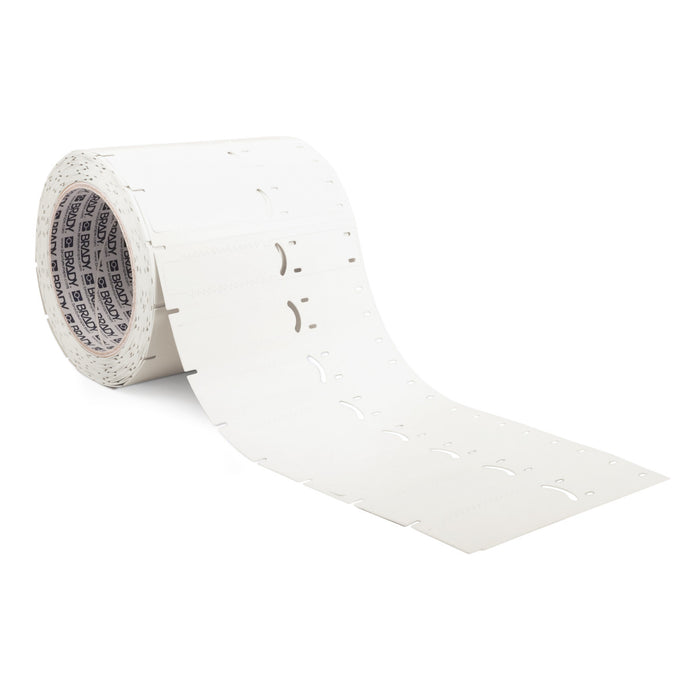 BRADY Indoor Outdoor 76 mm Core Polyolefin Hypertag | White | Selector