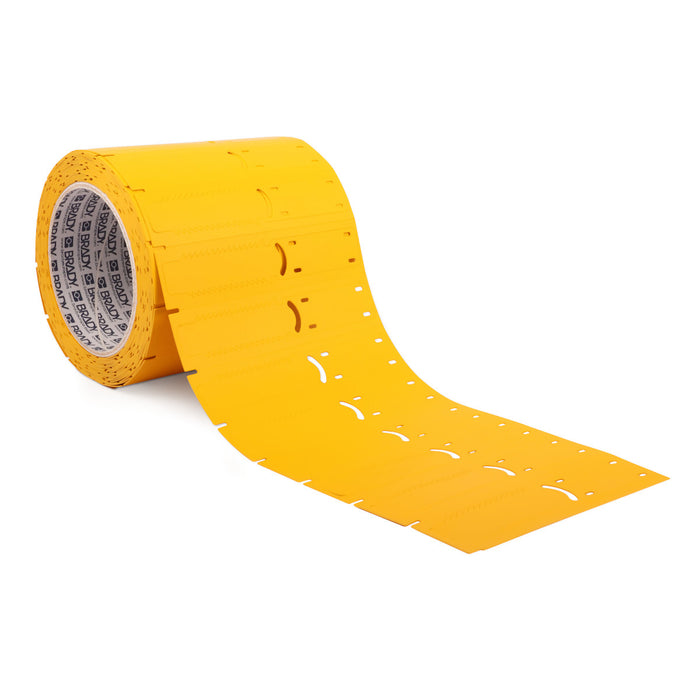 BRADY Indoor Outdoor 76 mm Core Polyolefin Hypertag | Yellow | Selector