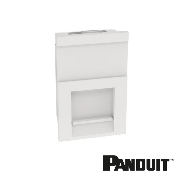 PANDUIT NetKey LJU6C Shuttered Adaptor 25.4mm X 32mm | White