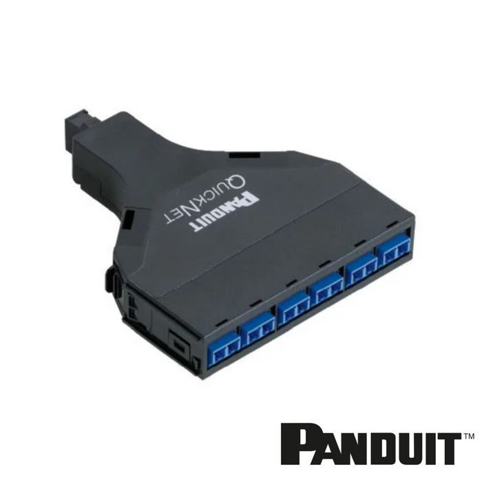 PANDUIT QuickNet™ SFQ Cassette | OS2 | 12-Fibre | Duplex LC to MTP | Method Selector