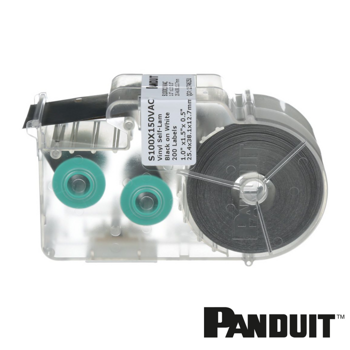 PANDUIT Vinyl P1 Self-Laminating Label Cassette | 1 x 1.5