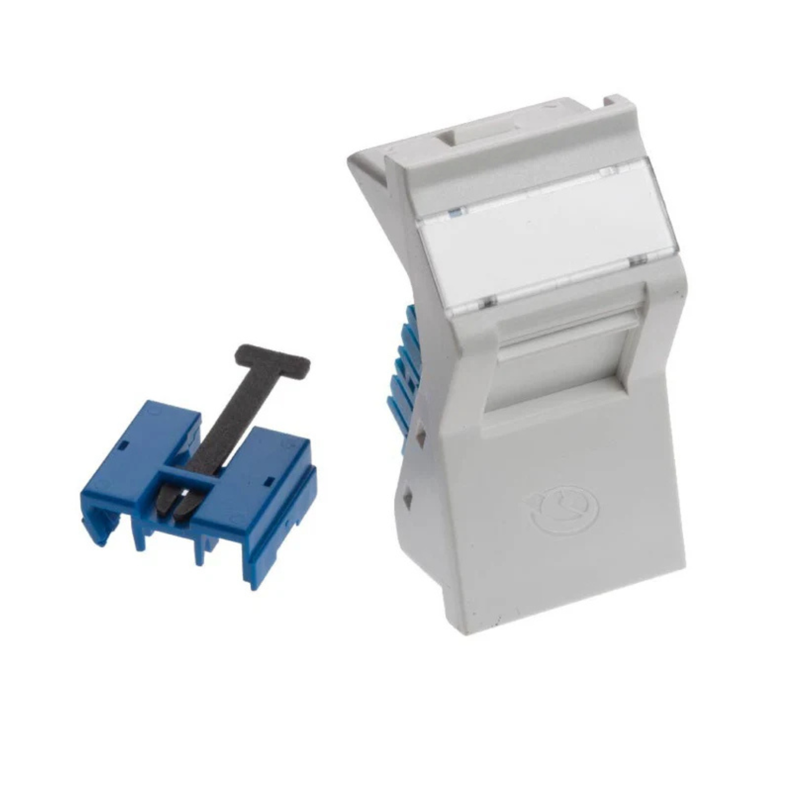 LEVITON GigaPlus 50x25 Angled Slimline Shuttered Module | Unshielded ...