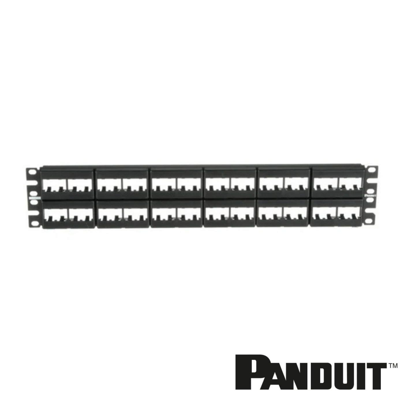 PANDUIT Mini-Com® Modular 48-Port Patch Panel | Unloaded | 2RU ...