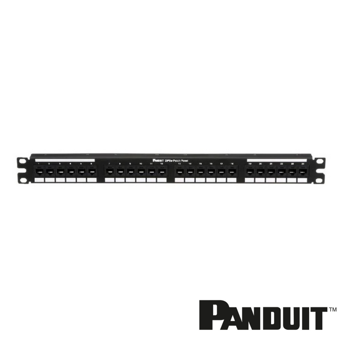 PANDUIT Data-Patch Cat5e 24-Port Punchdown Patch Panel | 2RU