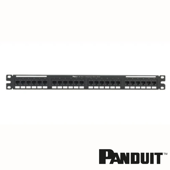 PANDUIT NetKey Cat6 24-Port Punchdown Patch Panel | 1RU