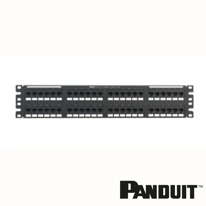PANDUIT NetKey Cat6 48-Port Punchdown Patch Panel | 2RU