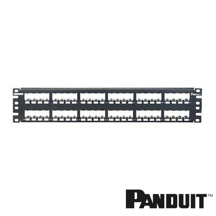 PANDUIT Mini-Com® All Metal Modular 48-Port Patch Panel | 2RU