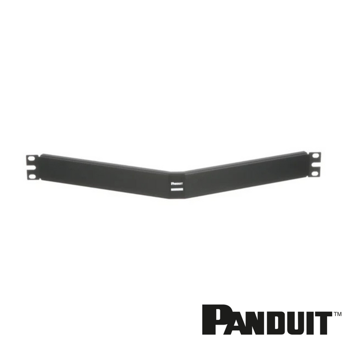 PANDUIT NetKey Filler Panel | Angled | 1RU | Black