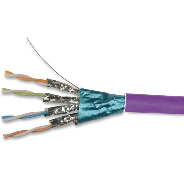 Siemon Cat6a F/FTP Shielded 23awg Copper Cable Euroclass CCA 305m Violet